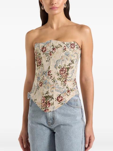 Scarlett lace-up corset by MANIERE DE VOIR