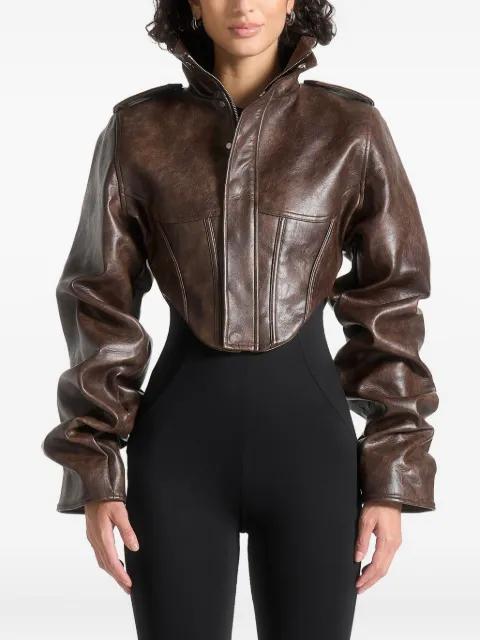 Solange tacked sleeve corset jacket by MANIERE DE VOIR