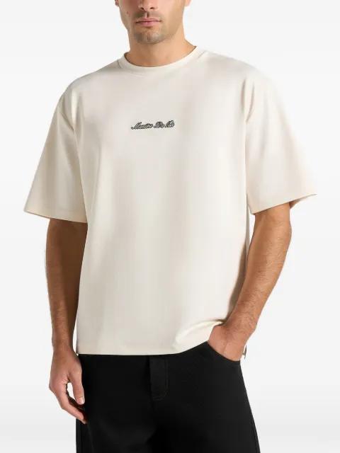 TS001 in cream signature relaxed fit cotton T-Shirt by MANIERE DE VOIR
