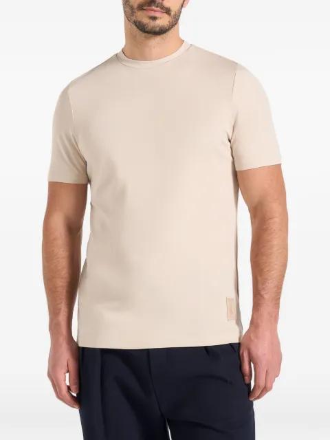 TS003 in cream fitted luxe T-shirt by MANIERE DE VOIR