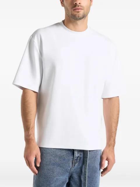 TS007 in white relaxed-fit cotton T-Shirt by MANIERE DE VOIR