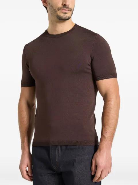 TS010 luxe knitted T-shirt by MANIERE DE VOIR