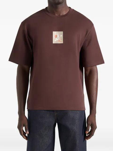 Thibault bird-detail cotton T-shirt by MANIERE DE VOIR
