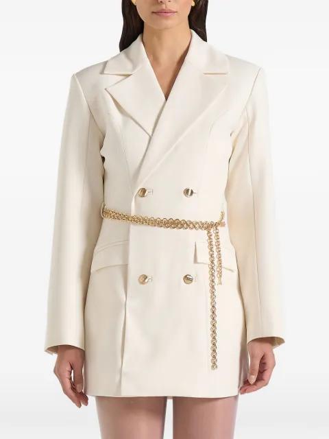 Zara double breasted blazer dress with chain by MANIERE DE VOIR