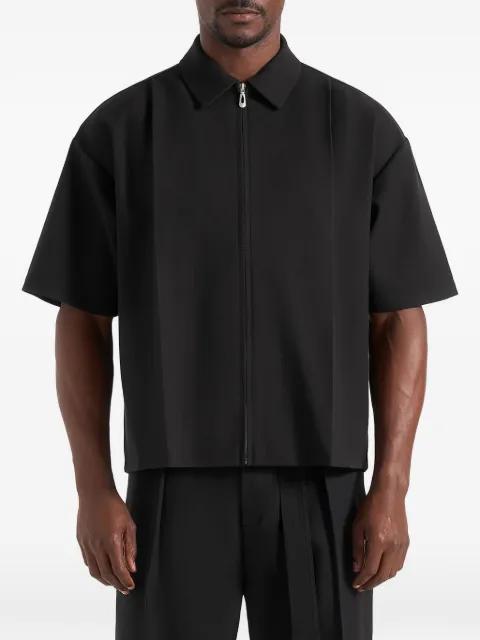 boxy shirt with crease by MANIERE DE VOIR
