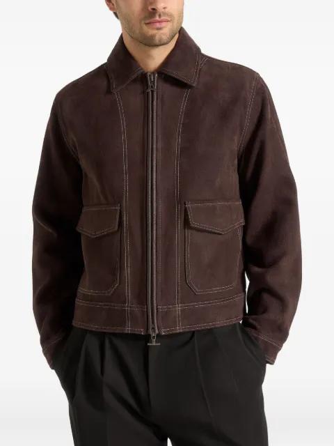 contrast stitch jacket by MANIERE DE VOIR