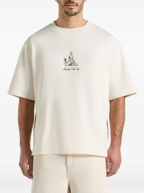 floral Eiffel cotton T-shirt by MANIERE DE VOIR
