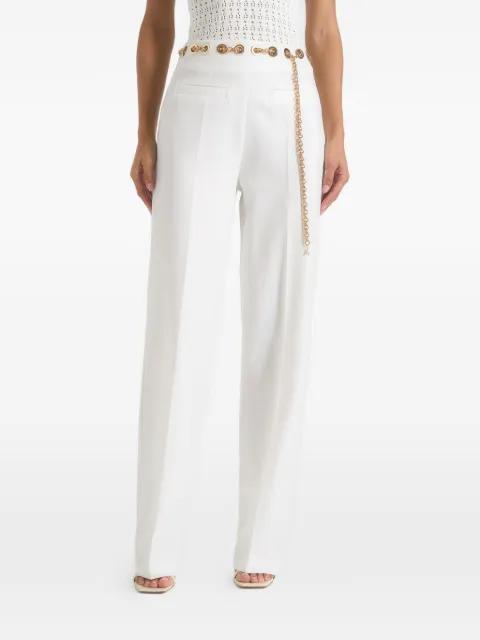 hardware detail belted trousers by MANIERE DE VOIR