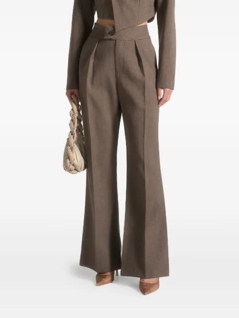 high-waisted tailored trousers by MANIERE DE VOIR