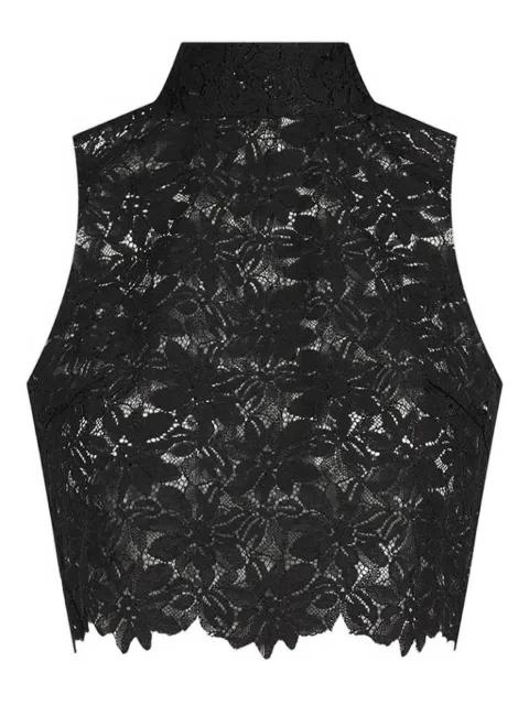 lace open-back top by MANIERE DE VOIR