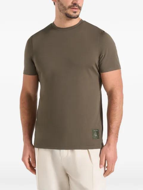 logo-patch fitted T-shirt by MANIERE DE VOIR