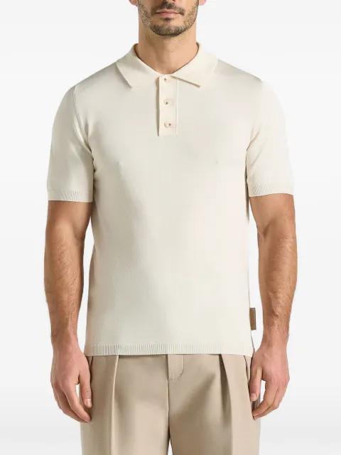 luxe knitted polo top by MANIERE DE VOIR