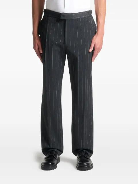 regular fit pinstripe tailored trousers by MANIERE DE VOIR