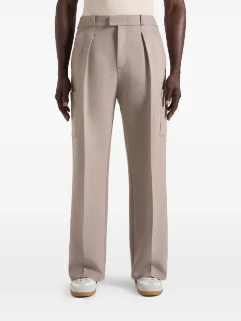 relaxed fit pleated pocket trousers by MANIERE DE VOIR
