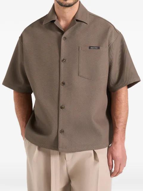 signature twill boxy shirt by MANIERE DE VOIR