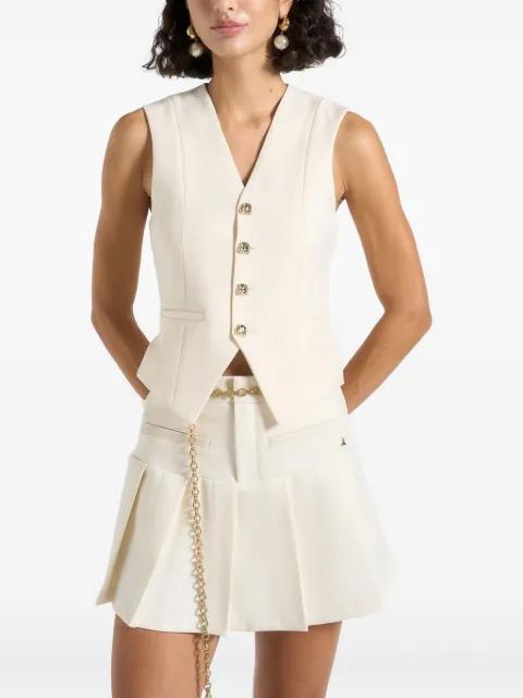 tailored cinch waistcoat by MANIERE DE VOIR