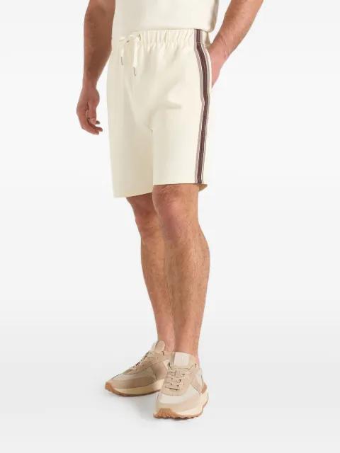 taped cotton shorts by MANIERE DE VOIR