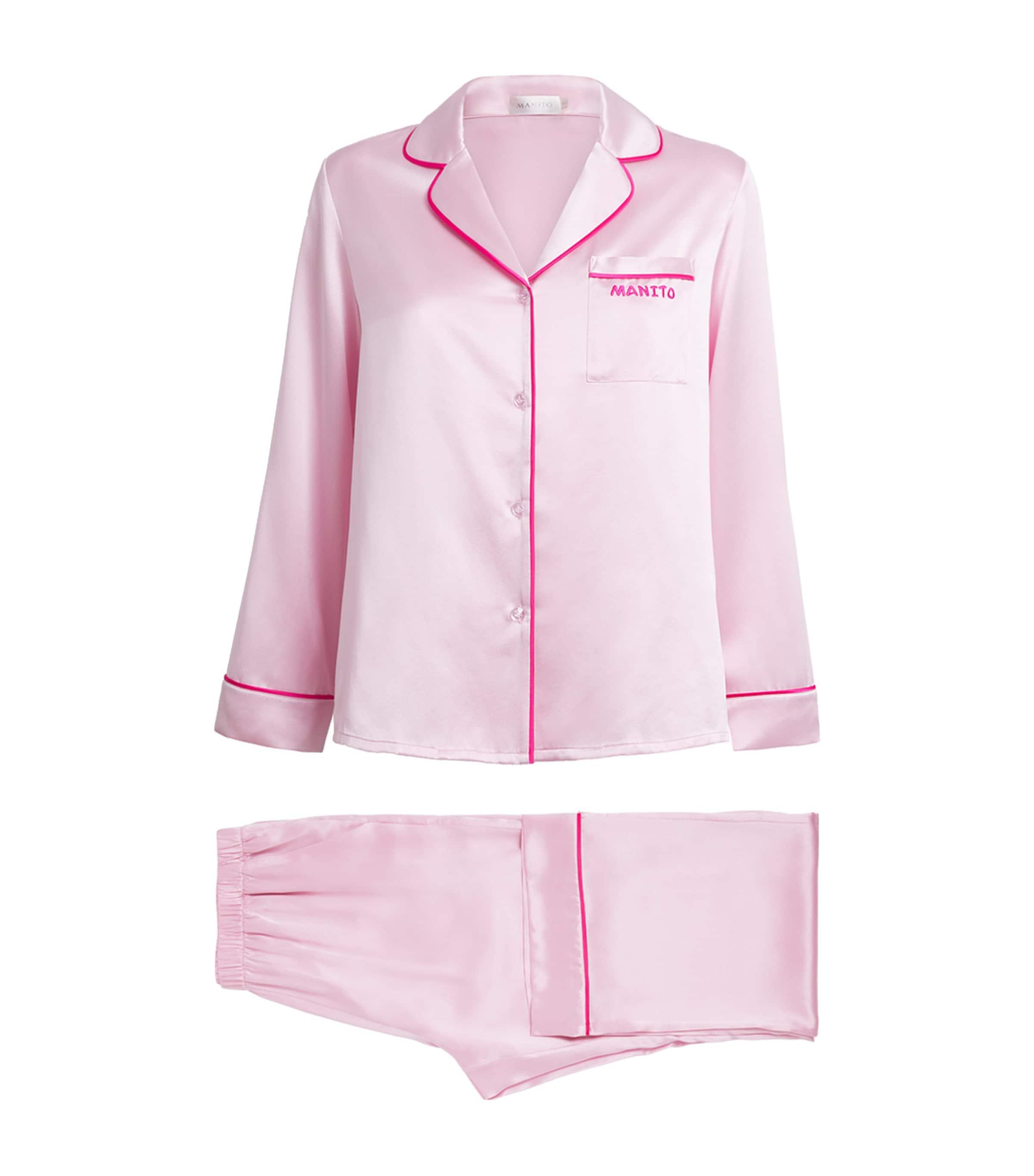 MANITO Mulberry Silk Macaron Pyjamas by MANITO