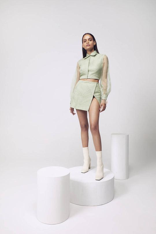 Pleated Co-ord Set by MANNAT GUPTA