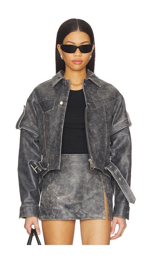 MANOKHI Vintage Oversized Jacket in Grey by MANOKHI