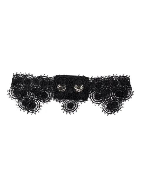 lace-embellishment choker necklace by MANOKHI