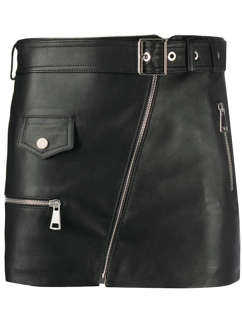 leather mini skirt by MANOKHI