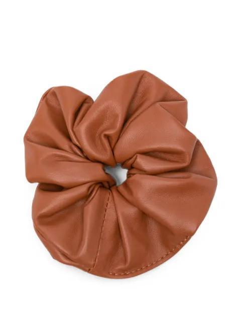 leather scrunchie by MANOKHI