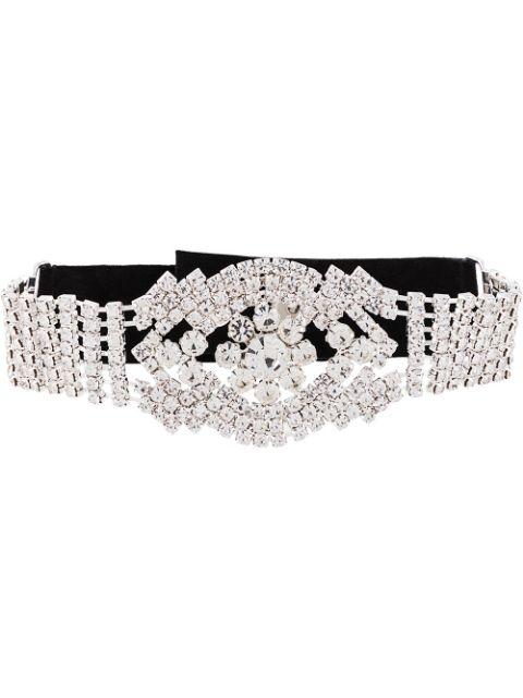 rhinestone choker necklace by MANOKHI