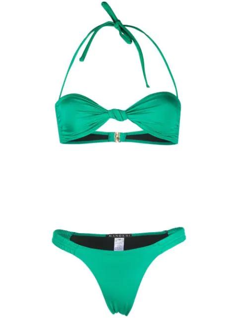 ruched bikini set by MANOKHI