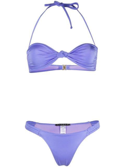 ruched bikini set by MANOKHI