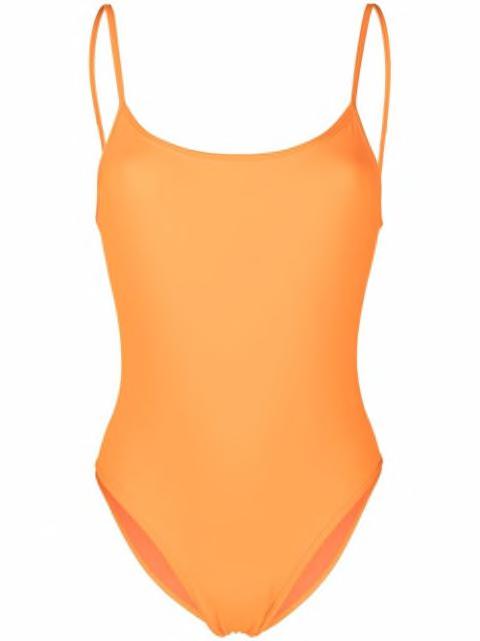 scoop-neck backless swimsuit by MANOKHI