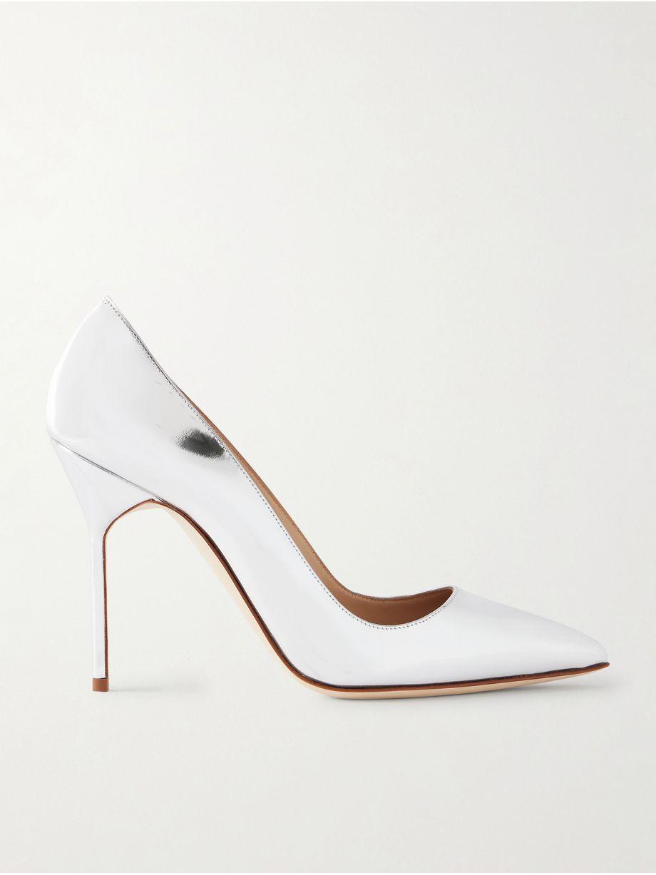 BB 105 metallic leather pumps by MANOLO BLAHNIK