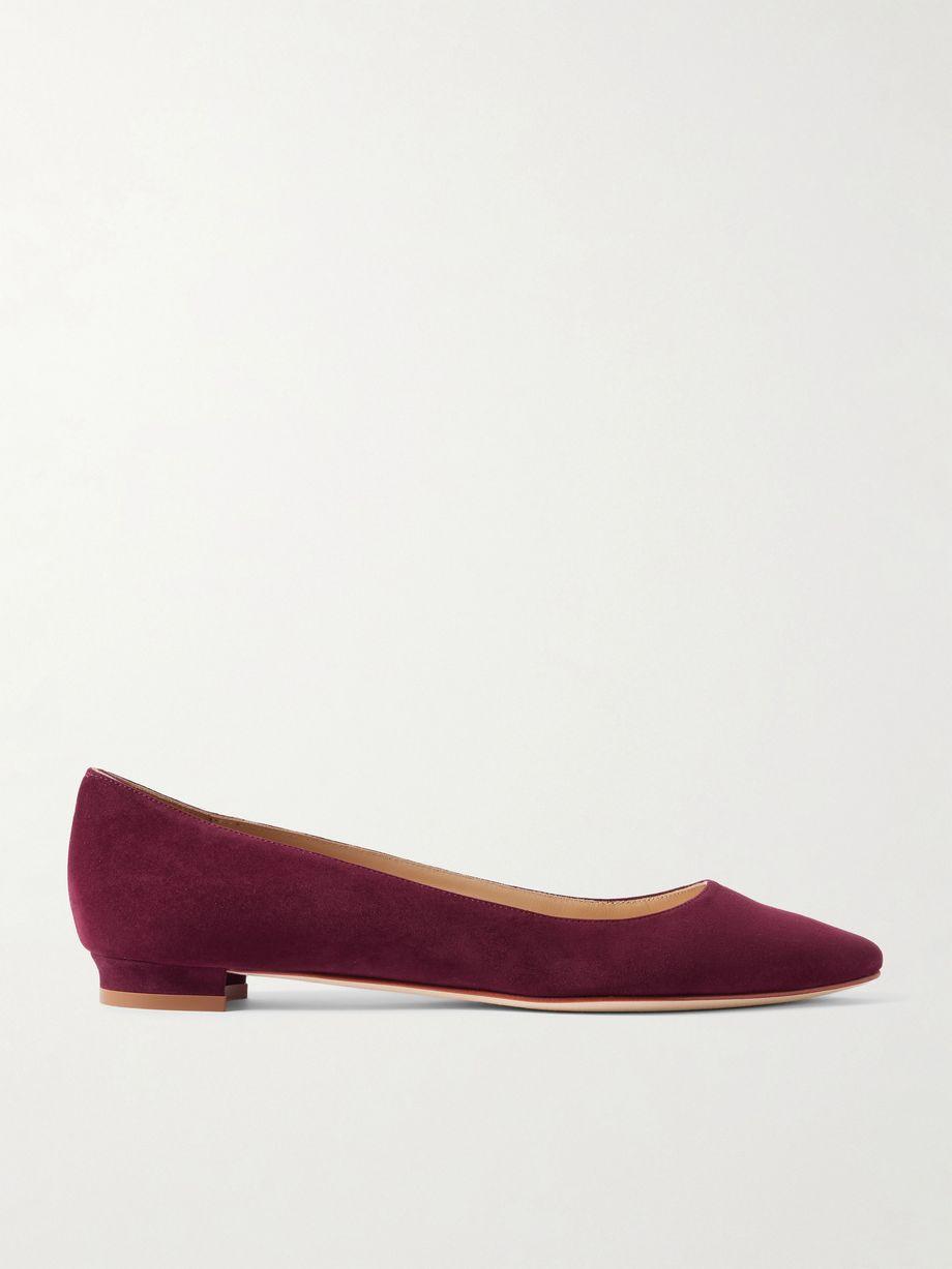 BB suede ballet flats by MANOLO BLAHNIK