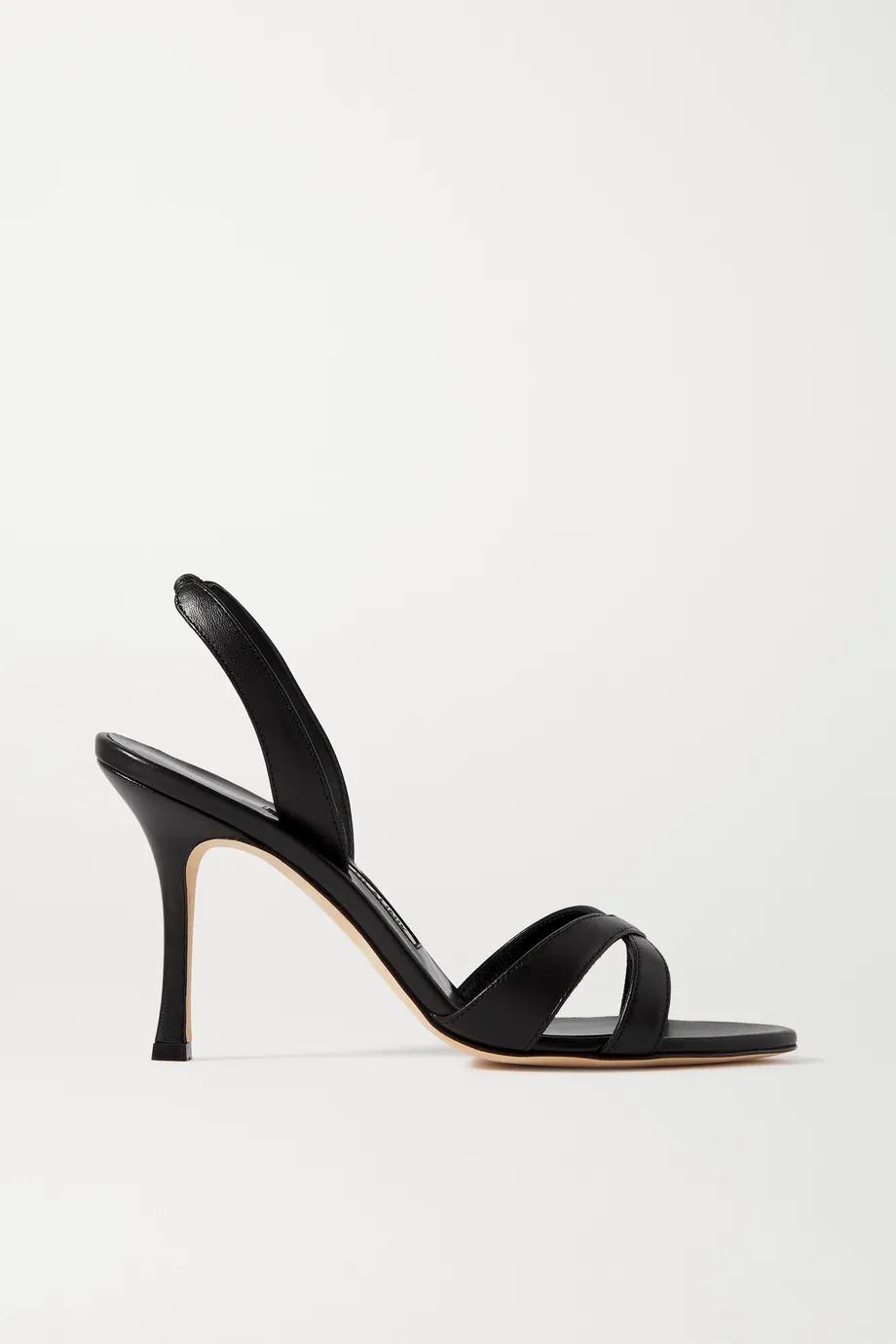 Callasli 90 leather slingback sandals by MANOLO BLAHNIK