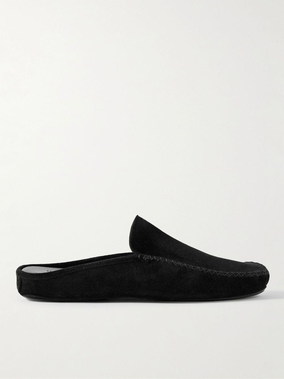 Crawford Suede Slippers by MANOLO BLAHNIK