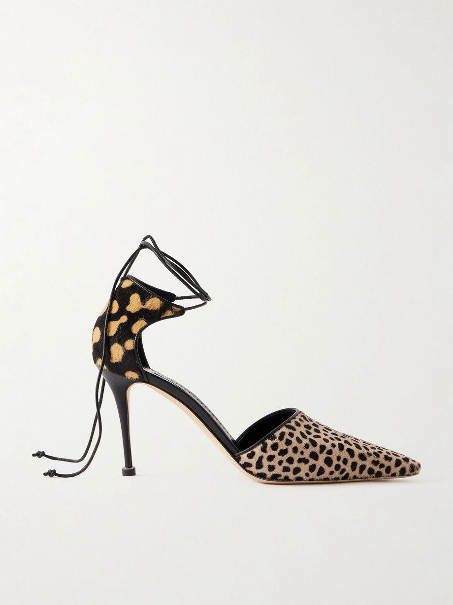 Gambis 90 calf hair animal-print pumps by MANOLO BLAHNIK