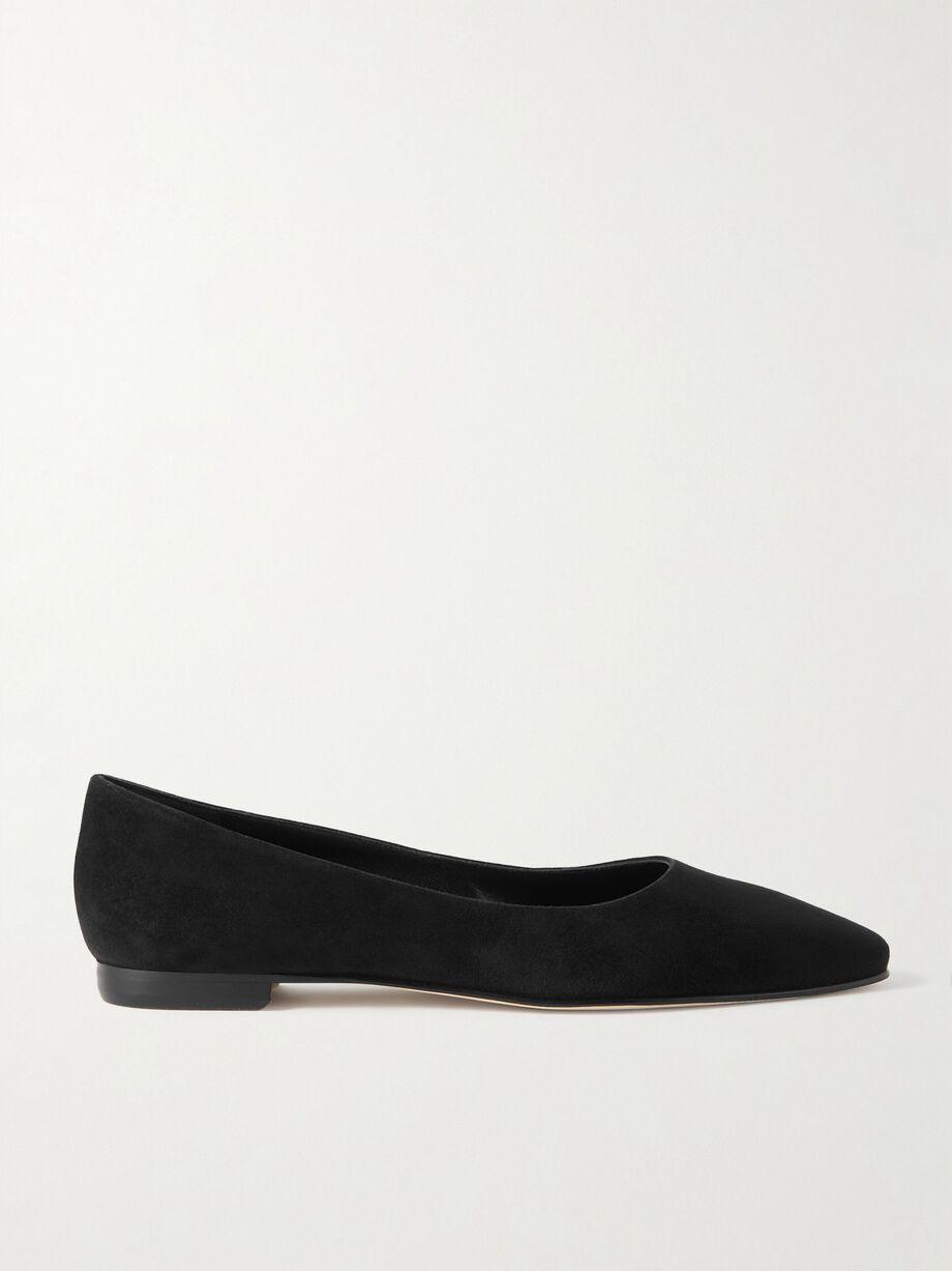 Gelista suede ballet flats by MANOLO BLAHNIK