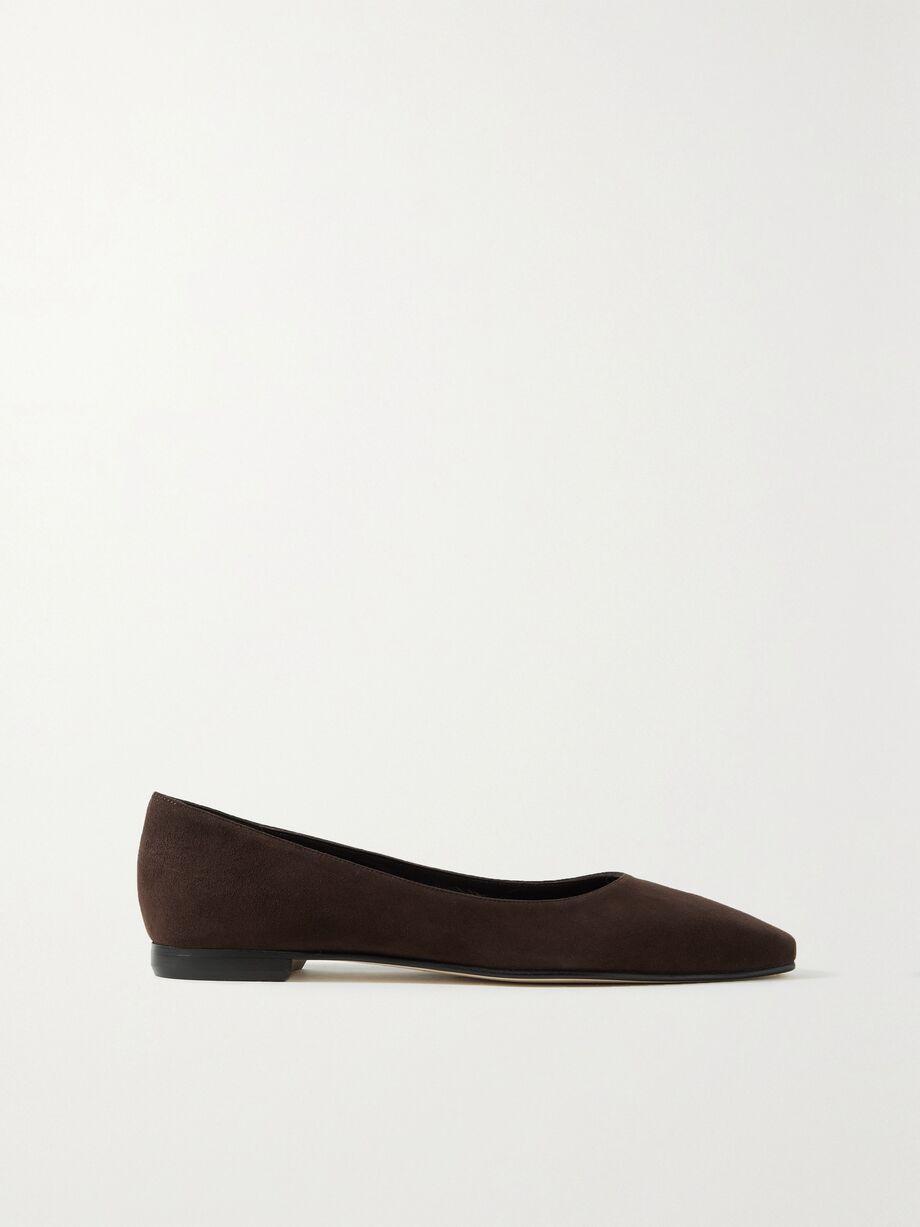 Gelista suede ballet flats by MANOLO BLAHNIK