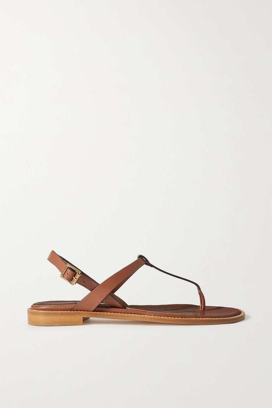 Hata leather slingback sandals by MANOLO BLAHNIK