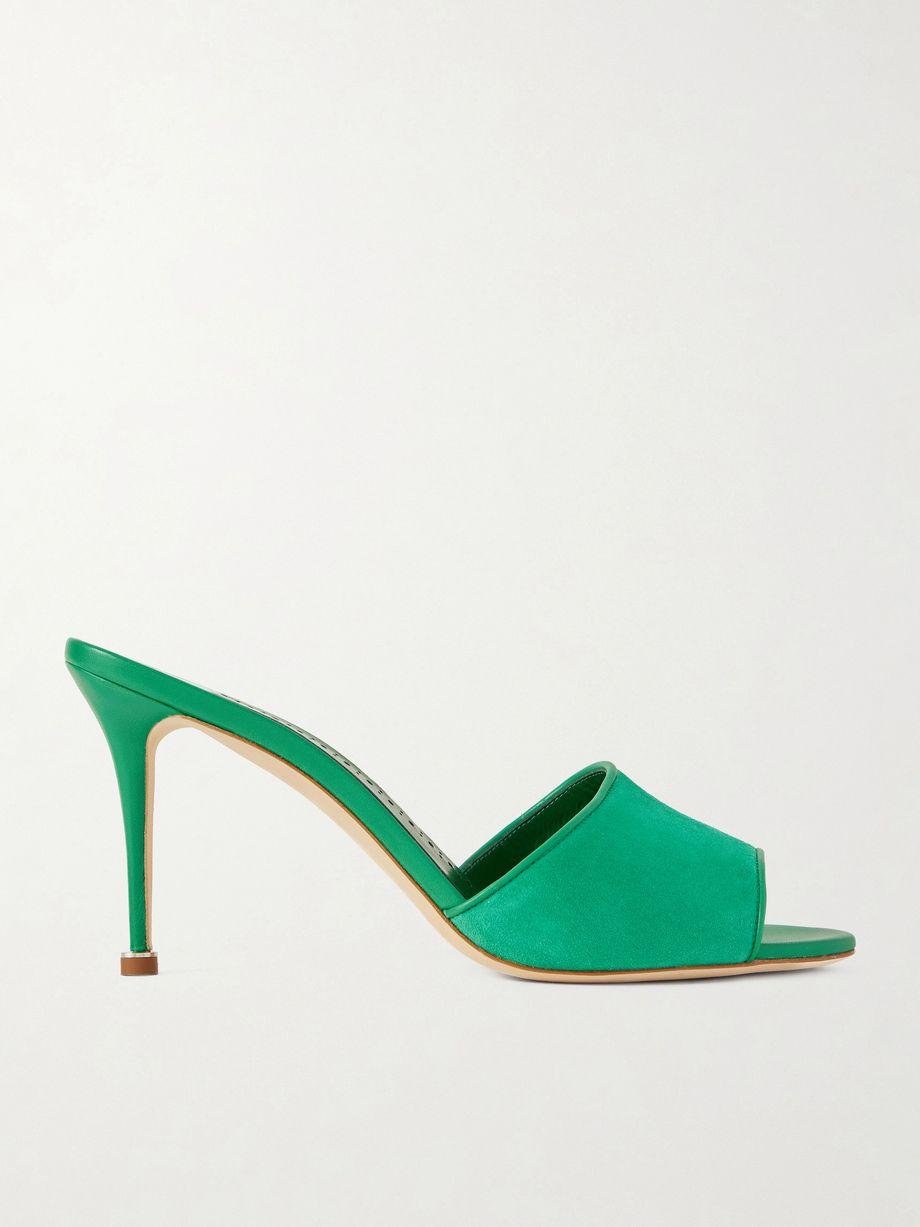 Larache 90 suede mules by MANOLO BLAHNIK