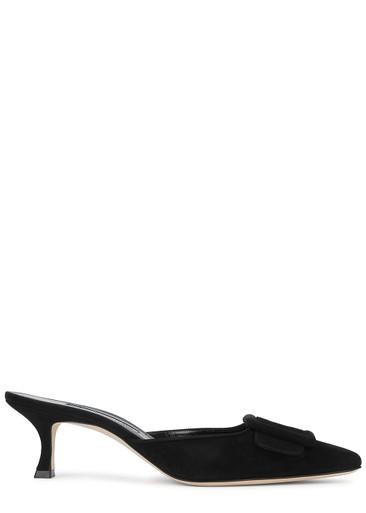 Maysale 50 suede mules by MANOLO BLAHNIK