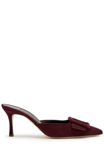 Maysale 70 suede mules by MANOLO BLAHNIK