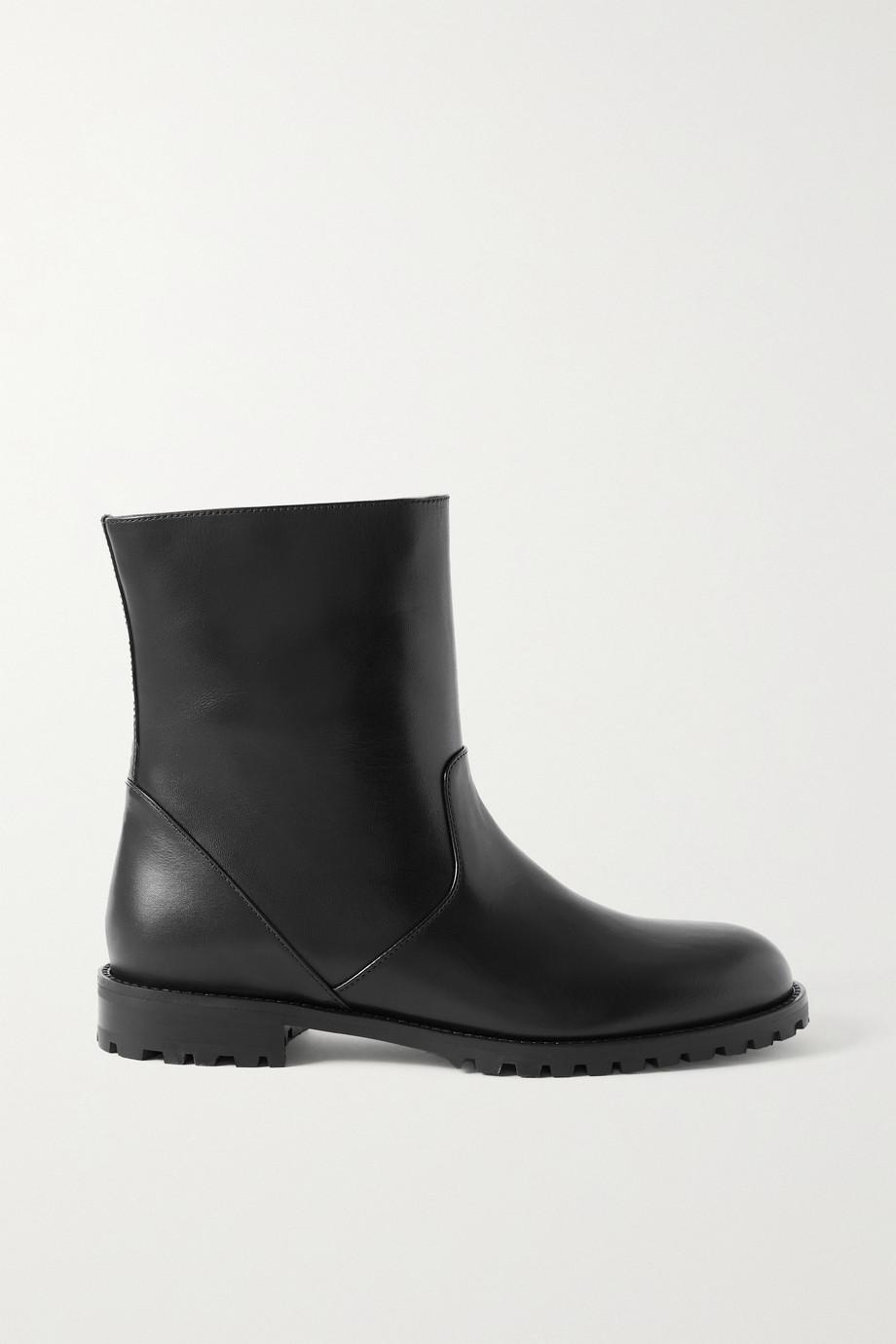 Motosa leather ankle boots by MANOLO BLAHNIK