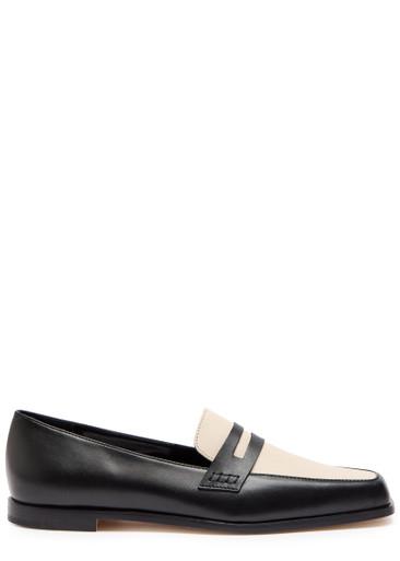 Polonoff two-tone leather loafers by MANOLO BLAHNIK