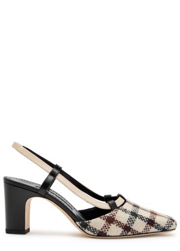 Vestel 70 leather slingback mules by MANOLO BLAHNIK