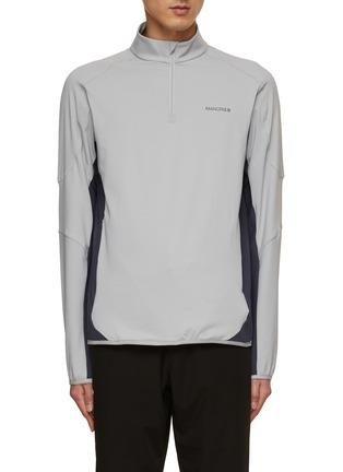 Quarter Zip Stand Collar Training Top by MANORS