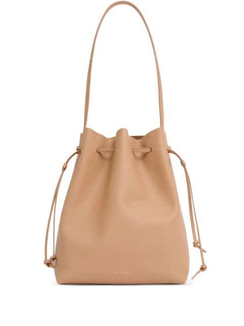 Cabas leather drawstring bucket bag by MANSUR GAVRIEL