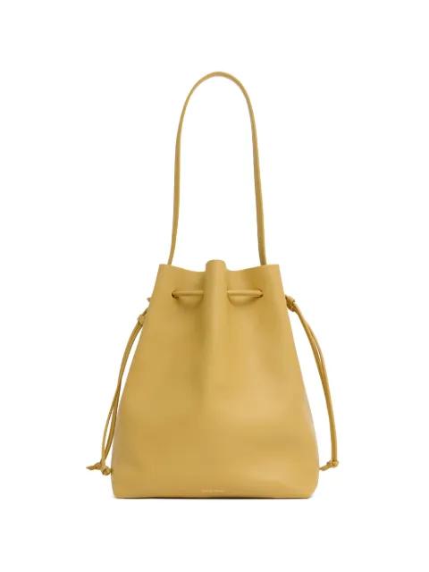 Drawstring Cabas leather bucket bag by MANSUR GAVRIEL