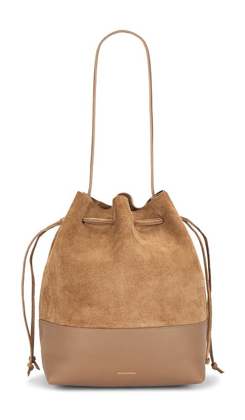 Mansur Gavriel Cabas Bucket Bag in Tan by MANSUR GAVRIEL