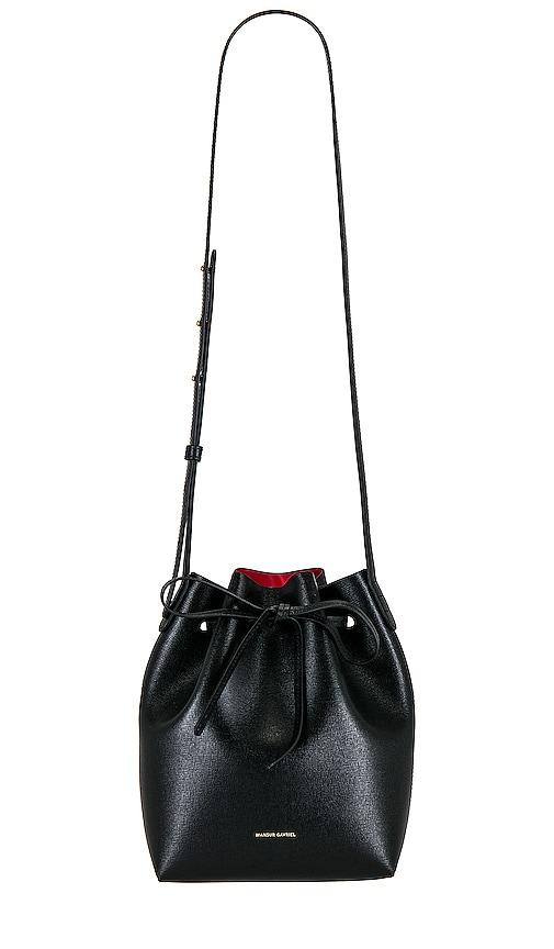 Mansur Gavriel Mini Bucket Bag in Black by MANSUR GAVRIEL